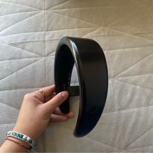 Allsaints Lea Black Patent Headband